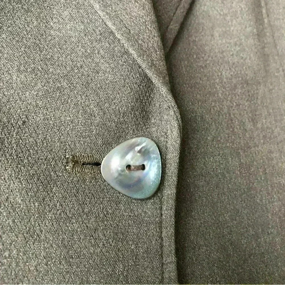 Vintage Jones New  York Women’s Grey Suit Workwear Capsule Wardrobe Blazer 12 - Picture 5 of 6